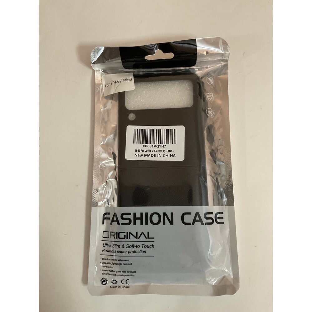 Samsung z flip 3 black phone case